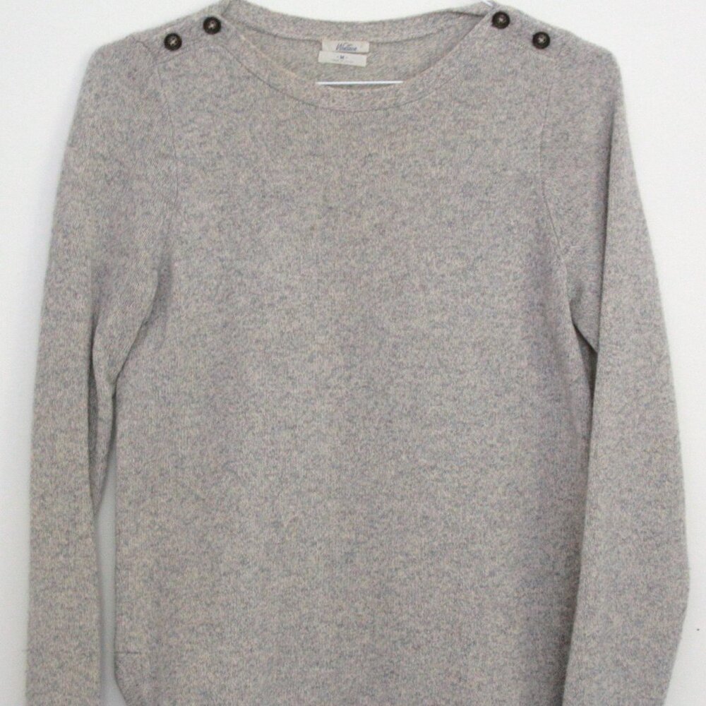 Madewell Wool Sweater with Button Accents